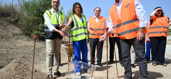 Primera piedra para la nueva línea de pretratamiento de biorresiduos de la Ecocentral de Alhendín