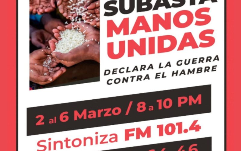 Nueva subasta solidaria a favor de Manos Unidas en Alhendín