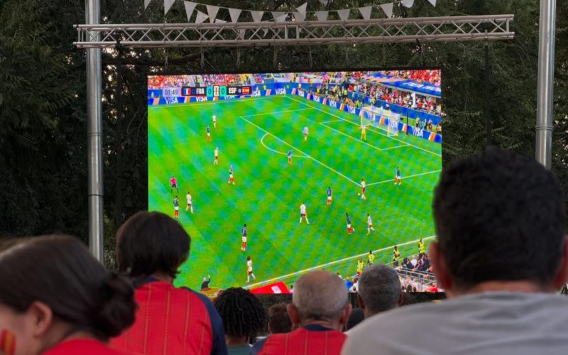 <strong>Alhendín organiza una fiesta y reparte banderas para animar a España en la final del Mundial</strong>