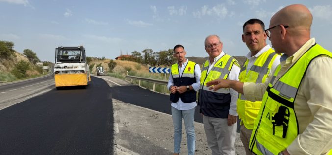 Ultiman las obras de mejora en la carretera de acceso al Parque Empresarial Alín